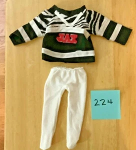 Paket (2) Puppenkleidung passt 18 Zoll/American Girl-JAX Cheer Top, weiße Leggings - Bild 1 von 1
