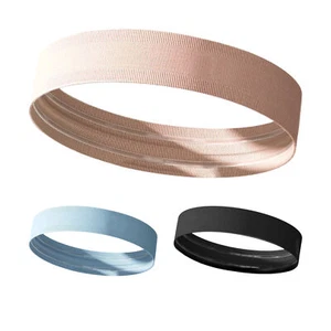 Head Sweat Bands Moisture Wicking Sweatband Workout Headbands Yoga Gym Running - Picture 1 of 15