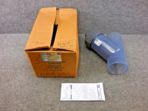 New Unused Spears 1622-030CL Y Check Valve Socket 3" EPDM O-Ring PVC Clear - Picture 1 of 8