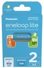 10x Panasonic eneloop Lite 2er Blister Pack Aa NI-MH Batteries 950mAh