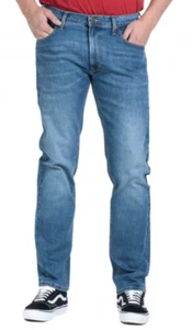 Lee jeans mens Daren regular waist slim leg stretch 'Blue drop' SECONDS L98 - Picture 1 of 8