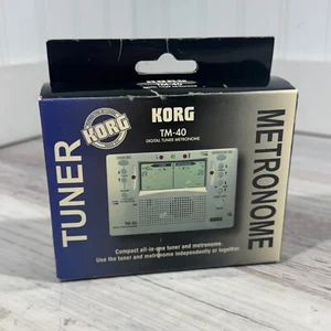 Metronomo sintonizzatore digitale Korg TM-40 - sintonizzatore e metronomo compatto tutto in uno - nuovo - Foto 1 di 2