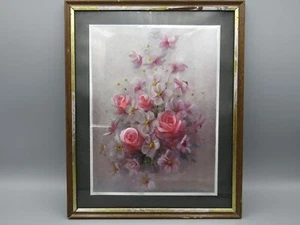 Dessin d'un bouquet de fleurs roses - Feuille d'aluminium - Imagen 1 de 5