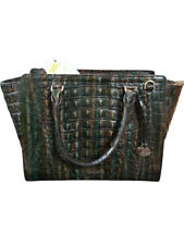 Brahmin Aubree Women's Leather Satchel Bag - Moss Rowan