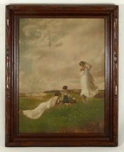 Taber Prang Classical HC Print 1917 in Deep Adirondack Picture Frame o.d. 16x20 - Picture 1 of 11