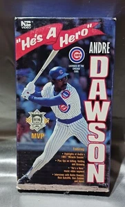 Andre Dawson- "HE'S A HERO" VHS MLB Chicago Cubs 1988 Pre-Owned - Picture 1 of 3