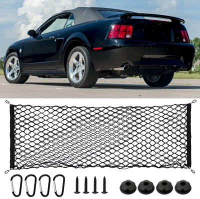 Envelope Vertical Style Web Rear Trunk Cargo Net for FORD MUSTANG 2001-2004 Foto 1 de 4