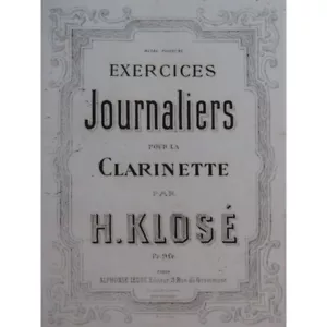 Klose H. Estudios para La Clarinete Incendio - Imagen 1 de 9