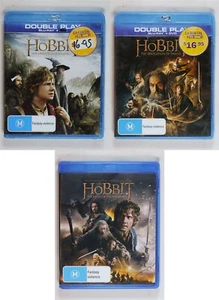 The Hobbit Bundle 1 2 3 Journey Smaug Five Armies Blu Ray - Picture 1 of 7