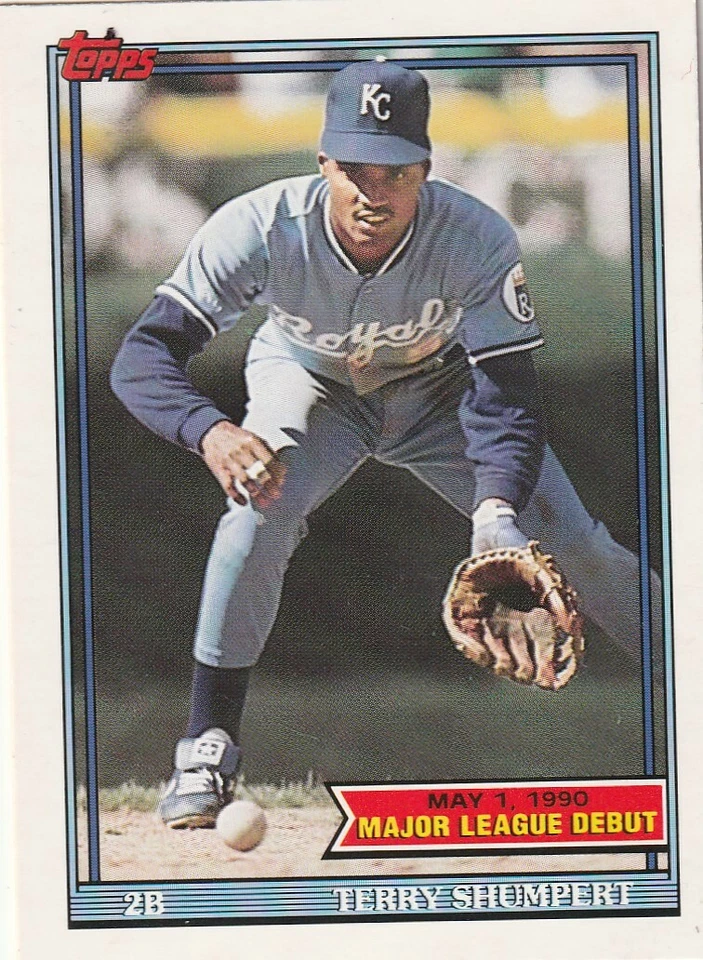 FREE SHIPPING-MINT-1990-91 Topps Major League Debut Terry Shumpert #143 Rookie - Image 1 of 1