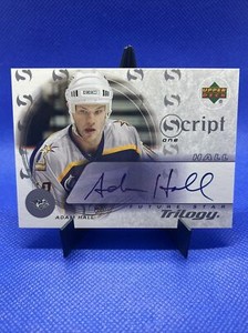2003-04 Upper Deck Trilogy Hockey Script AUTO #S1-HL Adam Hall