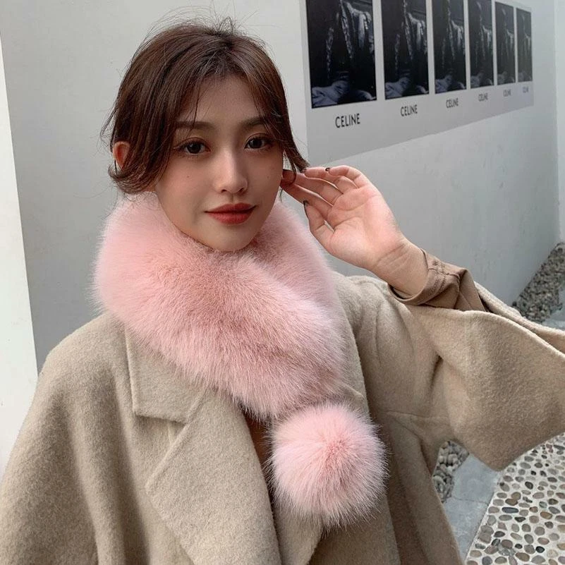 Nuevo Moda Mujeres Invierno Imitación Piel Bufanda Cuello Chal Capa Envoltura Mantener Caliente Foto 1 de 4