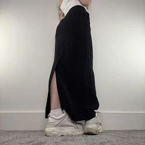 Y2K vintage pinstripe maxi skirt with pockets suit formal tailored office smart - Picture 1 of 7