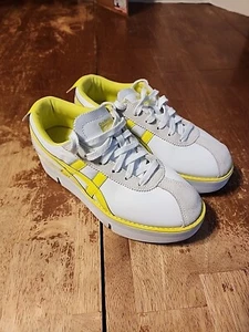 Onitsuka Tiger POKKURI Sneakers 1182A127 White And Yellow Womens Size 5.5 - Picture 1 of 10