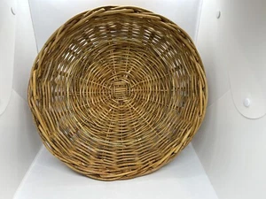 Crate & Barrel 14.5-inch Round Wicker Basket - Picture 1 of 4