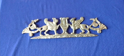 empire style french vintage bronze plaque ormolu Cover