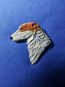 Pin de peltre Borzoi Russian Wolfhound pintado a mano joyería para perros por Cindy A. Conter - Imagen 1 de 3