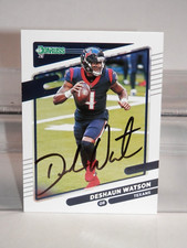 2021 Panini Donruss DESHAUN WATSON SIGNED Card #163 NFL Texans VS Authenticated
