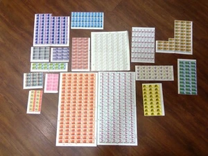 17 VERSCHIEDENE VORDEZIMALTEILBOGEN MIT MÄNGELN Fehler BRIEFMARKEN POSTFRISCH KAT 400,00 £ - Bild 1 von 7