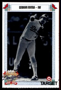 1990 TARGET DODGERS #671 GERMAN RIVERA LOS ANGELES DODGERS