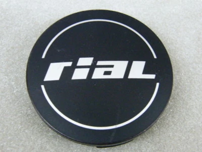 Original RIAL Nabenkappe 64 mm 68 mm schwarz N 37 Nabendeckel Felgenkappe N37 - Bild 1 von 2