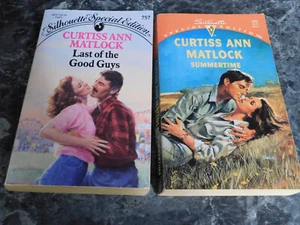 Silhouette SE Curtiss Ann Matlock lot of 2 Contemporary Romance Paperbacks - Picture 1 of 1