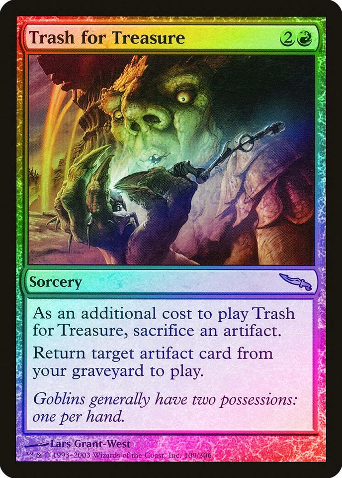 Trash for Treasure FOIL Mirrodin PLD Red Rare MAGIC GATHERING CARD ABUGames - Image 1 of 1