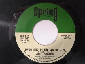 Joe Simon Drowning In The Sea Of Love s/w Let Me Be The One 7" 45rpm Vinyl VG+ - Bild 1 von 2
