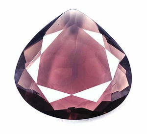 Lab-Created Certified 198 Ct Brazil Purple Amethyst Pear Cut Loose Gemstone KUJ - Picture 1 of 10