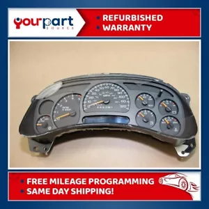 06 07 CHEVY GMC DURAMAX DIESEL 6.6L INSTRUMENT CLUSTER SPEEDOMETER 15101853 OEM - Foto 1 di 12