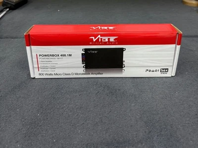 VIBE CAR AMP AMPLIFIER MONO BASS 1 CHANNEL 800W MAX POWERBASS 400.1M CLASS-D #EX - Image 1 of 4