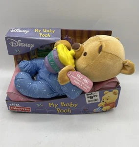 Fisher Price Disney My Baby Pooh Plush In PJ’s And Feeding Bottle Mattel 2003 - Bild 1 von 17