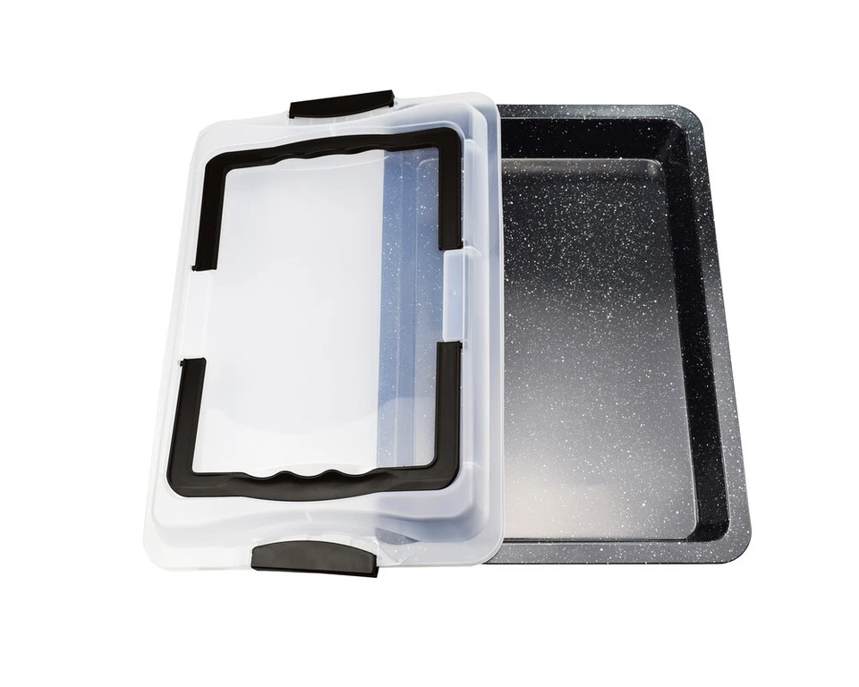 Backform Auflaufform Backblech mit tragbarem Deckel Kuchenbackform - Bild 1 von 1