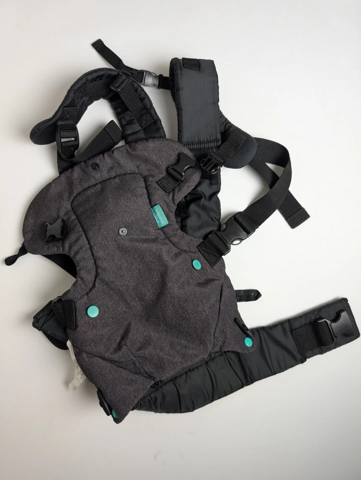 Infantino Flip 4-in-1 Convertible Baby Carrier Black/Gray – Adjustable Straps - Image 1 of 4