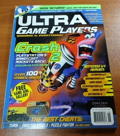 Ultra Game Players Magazine June '97 #98 Crash Bandicoot 2 Nintendo 64 Saturn PC