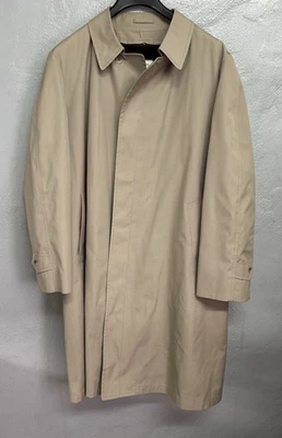 Abrigo London Fog Maincoats Para Hombre Talla 48 Regular EE. UU. De Colección Caqui Beige Forrado Foto 1 de 4