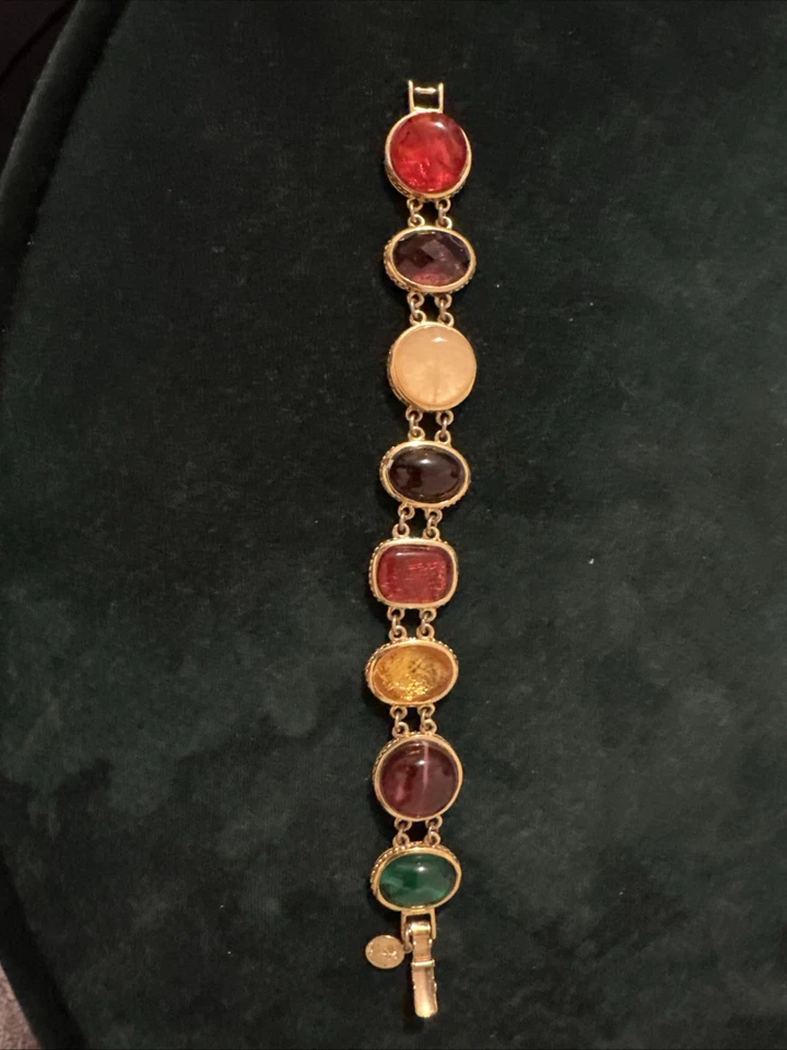 Colored Stone Bracelet By Sarah Conventry  Preowned In Very Good Condition ￼ - Image 1 of 4
