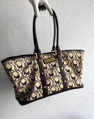 Bolso Chopard Genève, bolso de mano de diseñador, bolso de mano marrón para mujer de lujo PVP 2000 $ Foto 1 de 4