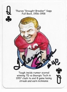 THERON SAPP Autographed Signed Herodecks card UGA Georgia Bulldogs Football COA - Picture 1 of 1