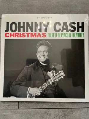Johnny Cash Christmas: There'll Be Peace In The Valley Vinyl Record Sealed New - Image 1 of 2