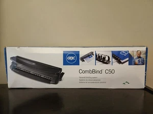 GBC CombBind C50 Manual Comb Binding Machine With 30 Binding Combs - Picture 1 of 4