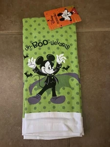 Juego de toallas de cocina Mickey Mouse Halloween Un-Boo-Lievable paquete de 2 nuevas con etiquetas - Imagen 1 de 1