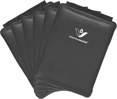 SCHWERINER NATURHEIL Wärmekissen Wärmespeicher Wärmetherapie Naturmoorfüllung Moorkissen 28 x38 cm 6x