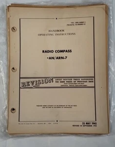 Radio Compass AN/ ARN-7 Handbook Operating Instructions-Original - Foto 1 di 24
