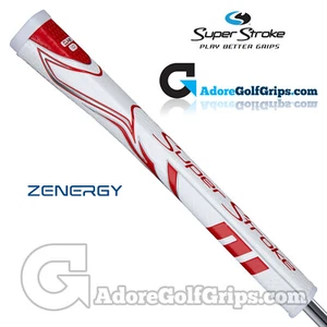 NUEVO 2023 - Empuñadura Putter SuperStroke ZENERGY Garra 1.0 - Blanco/Rojo + Cinta Gratis - Imagen 1 de 1