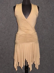 FOLLIES Beige Symmetrical Hem DRESS SZ XS NEW - Picture 1 of 6