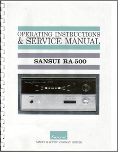 Sansui RA-500 Amplificatore a riverbero istruzioni operative e manuale di servizio - Foto 1 di 3