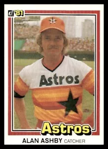 1981 Donruss #259 Alan Ashby Houston Astros Baseball card - Picture 1 of 2