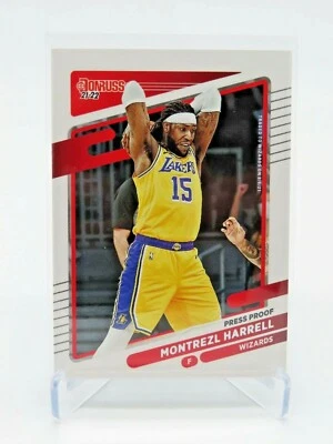 2021-22 Panini Donruss MONTREZL HARRELL Press Proof #181 Wizards MBDB - Image 1 of 3
