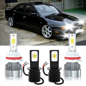 LED Headlight High Low Fog Light Bulbs 6000K white For Infiniti G20 1991-1996 - Picture 1 of 12